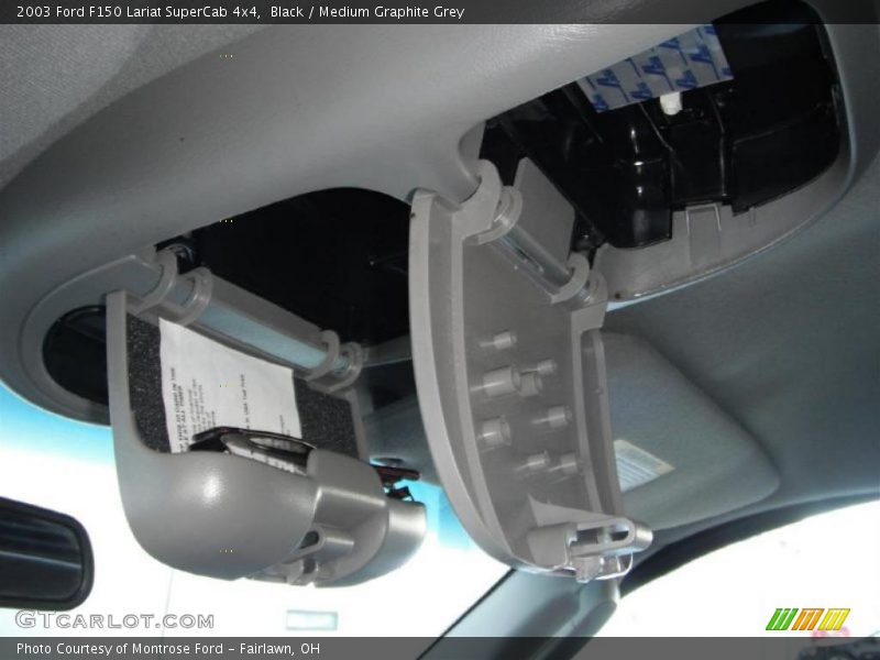 Black / Medium Graphite Grey 2003 Ford F150 Lariat SuperCab 4x4