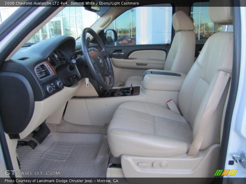 Summit White / Ebony/Light Cashmere 2008 Chevrolet Avalanche LTZ 4x4