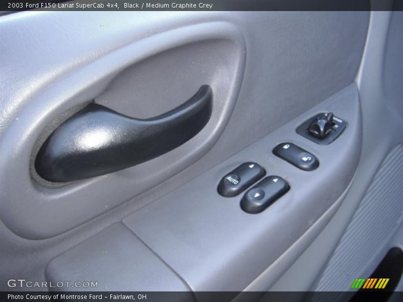 Black / Medium Graphite Grey 2003 Ford F150 Lariat SuperCab 4x4