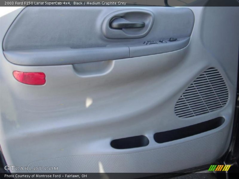 Black / Medium Graphite Grey 2003 Ford F150 Lariat SuperCab 4x4