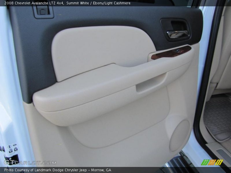 Summit White / Ebony/Light Cashmere 2008 Chevrolet Avalanche LTZ 4x4
