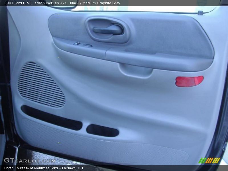 Black / Medium Graphite Grey 2003 Ford F150 Lariat SuperCab 4x4