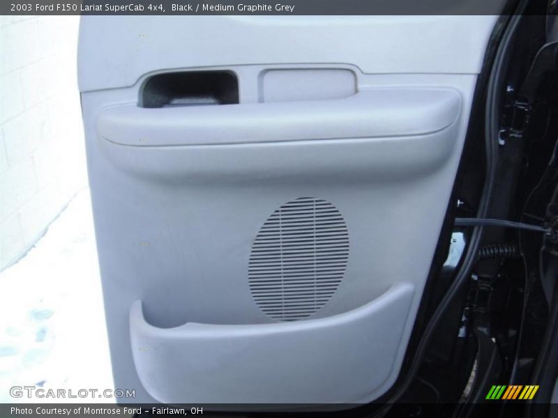 Black / Medium Graphite Grey 2003 Ford F150 Lariat SuperCab 4x4