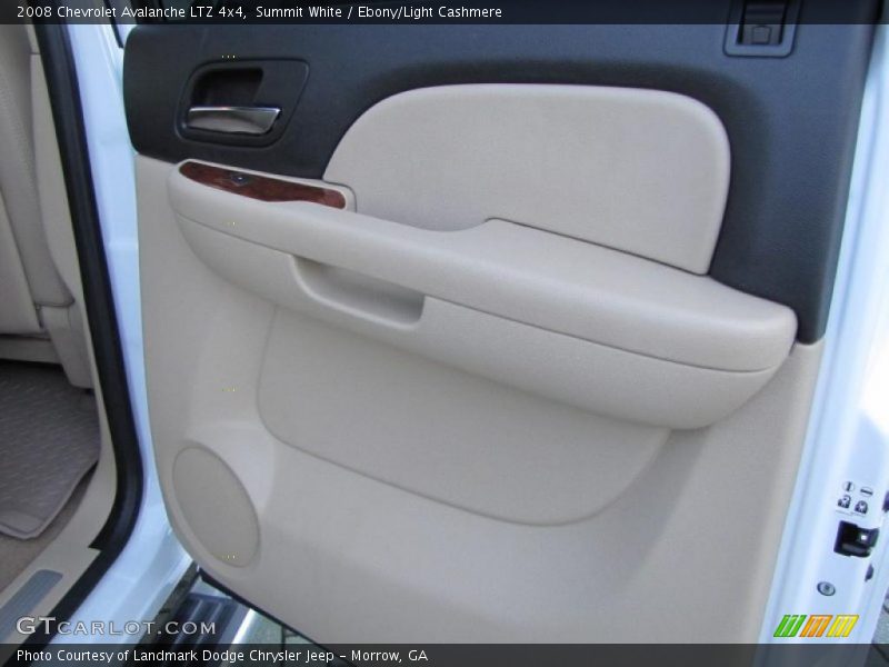 Summit White / Ebony/Light Cashmere 2008 Chevrolet Avalanche LTZ 4x4