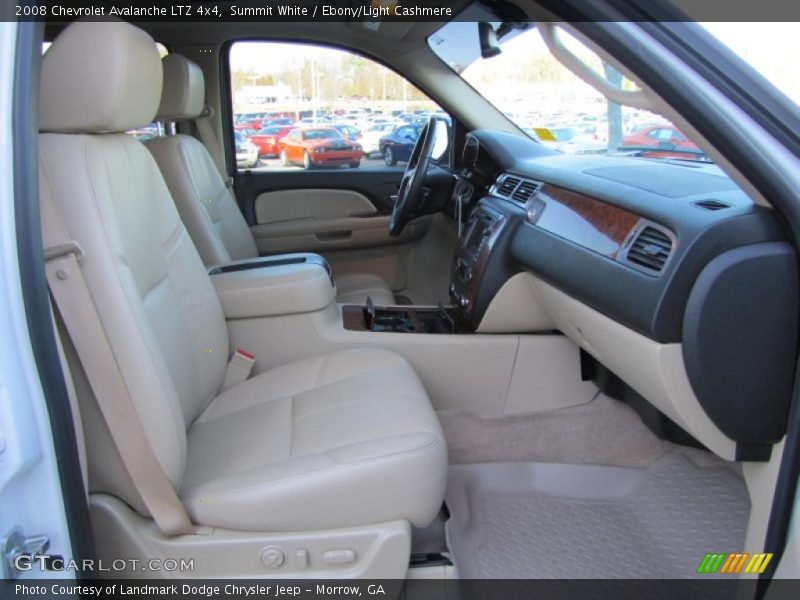 Summit White / Ebony/Light Cashmere 2008 Chevrolet Avalanche LTZ 4x4