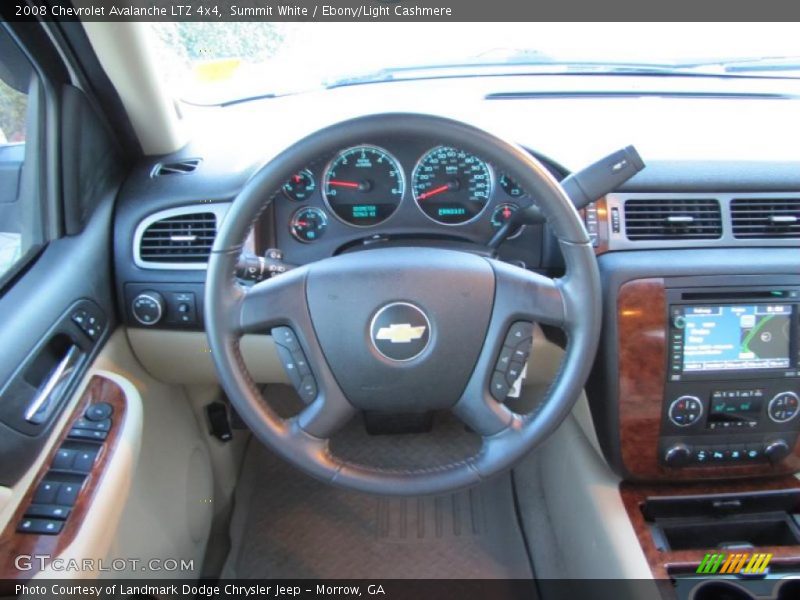 Summit White / Ebony/Light Cashmere 2008 Chevrolet Avalanche LTZ 4x4