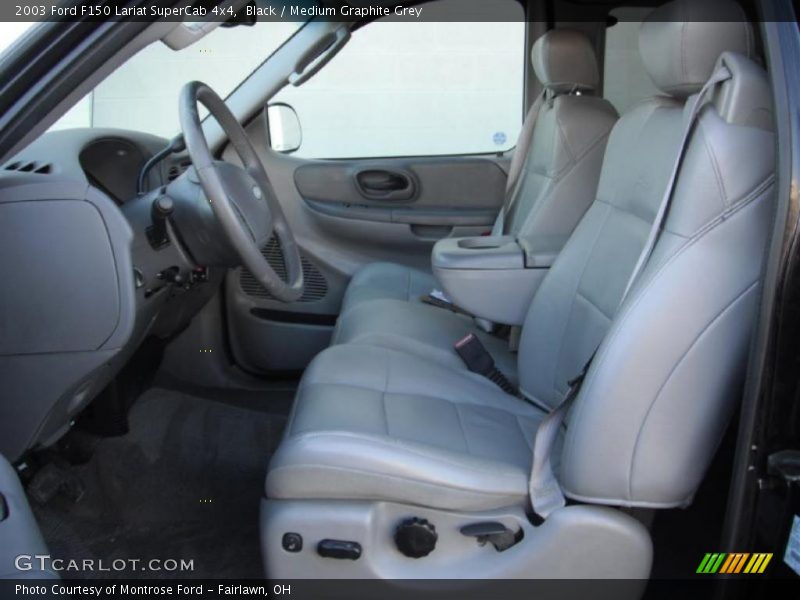 Black / Medium Graphite Grey 2003 Ford F150 Lariat SuperCab 4x4