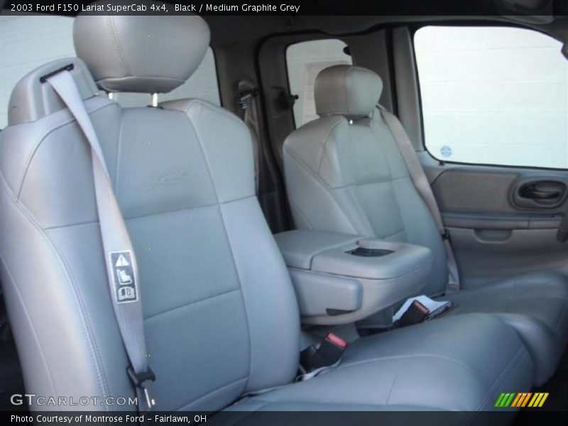 Black / Medium Graphite Grey 2003 Ford F150 Lariat SuperCab 4x4