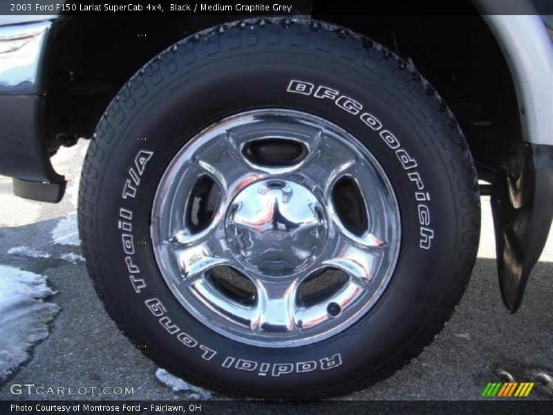 Black / Medium Graphite Grey 2003 Ford F150 Lariat SuperCab 4x4