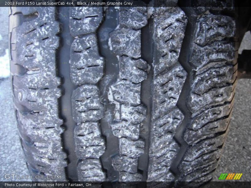 Black / Medium Graphite Grey 2003 Ford F150 Lariat SuperCab 4x4
