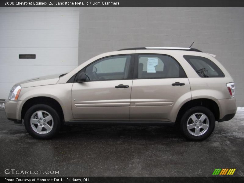 Sandstone Metallic / Light Cashmere 2008 Chevrolet Equinox LS