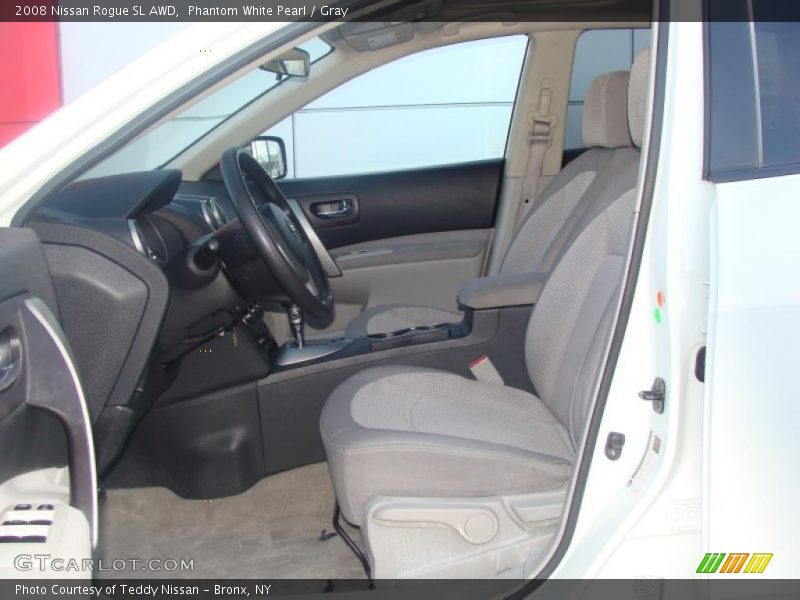Phantom White Pearl / Gray 2008 Nissan Rogue SL AWD