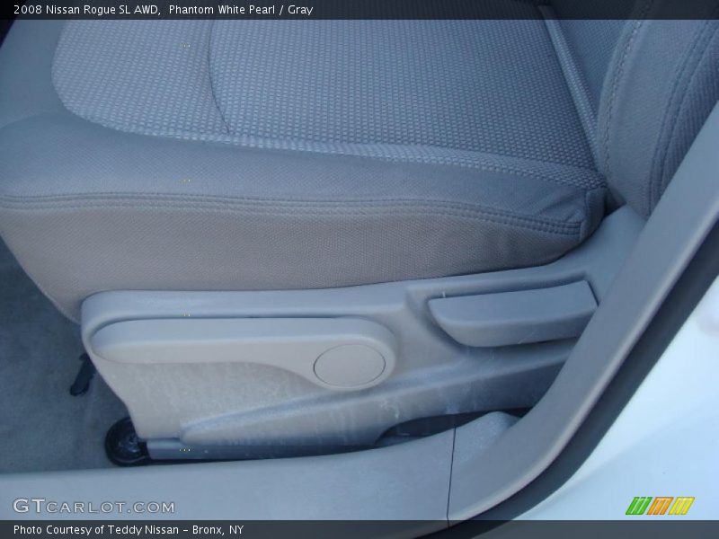 Phantom White Pearl / Gray 2008 Nissan Rogue SL AWD