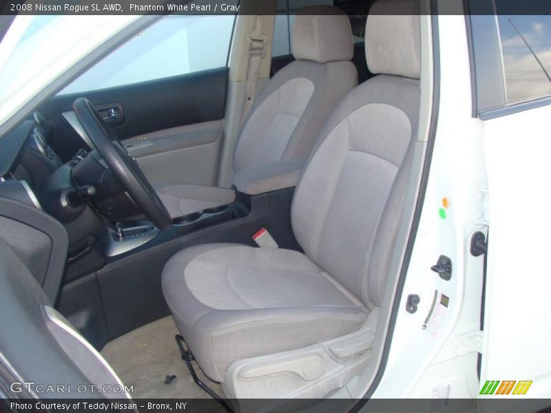 Phantom White Pearl / Gray 2008 Nissan Rogue SL AWD