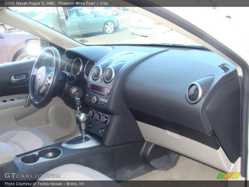 Phantom White Pearl / Gray 2008 Nissan Rogue SL AWD