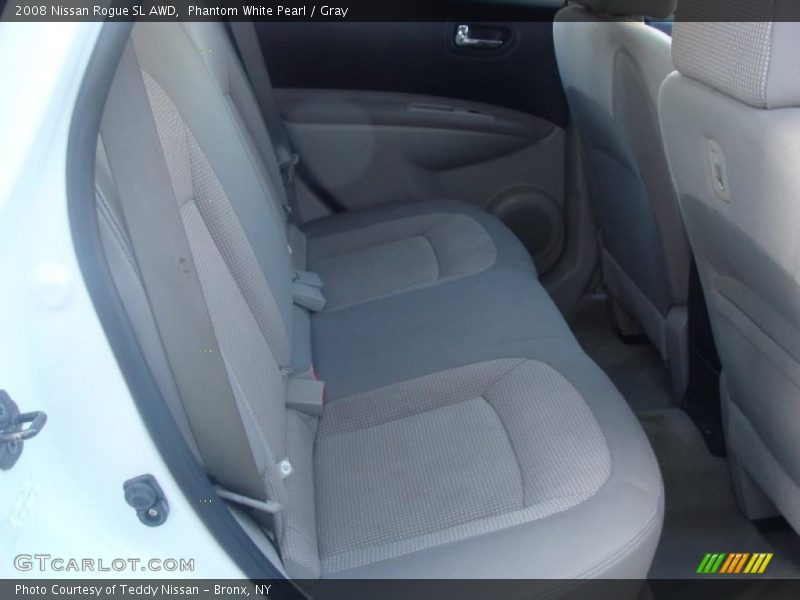 Phantom White Pearl / Gray 2008 Nissan Rogue SL AWD