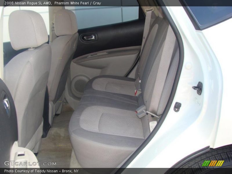 Phantom White Pearl / Gray 2008 Nissan Rogue SL AWD