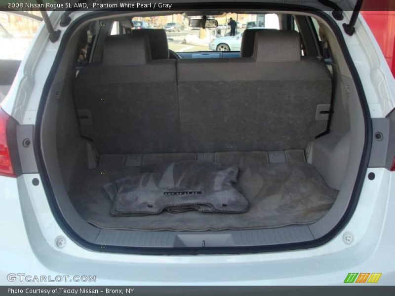 Phantom White Pearl / Gray 2008 Nissan Rogue SL AWD