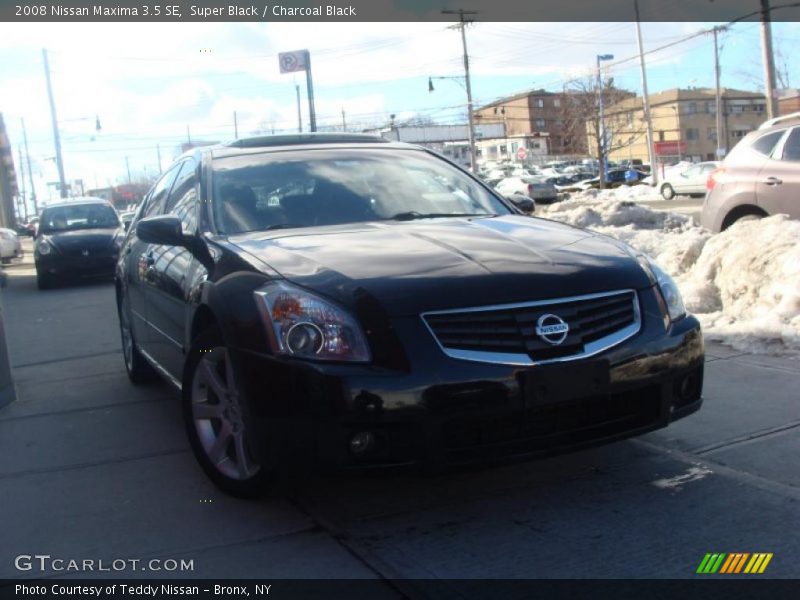 Super Black / Charcoal Black 2008 Nissan Maxima 3.5 SE