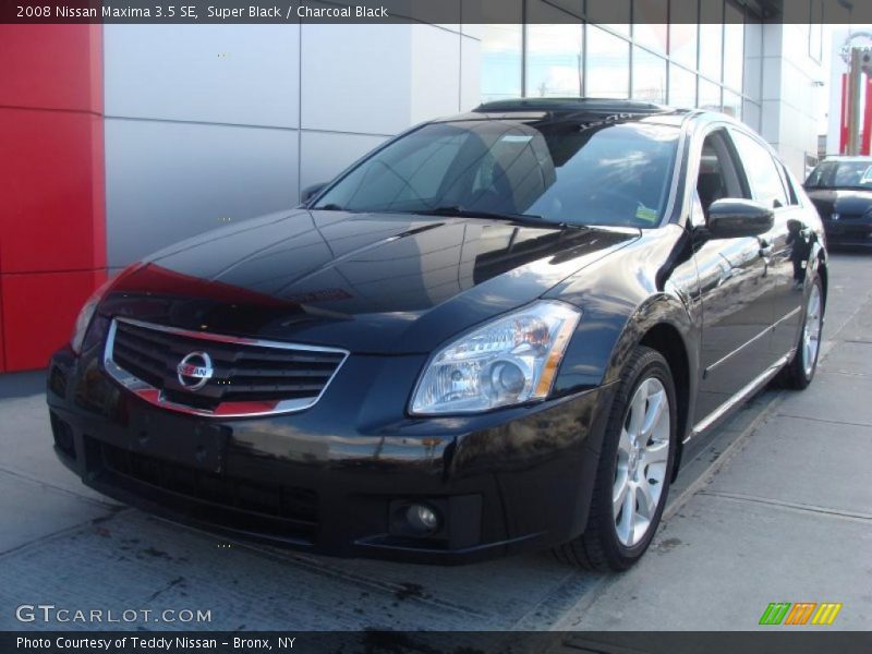 Super Black / Charcoal Black 2008 Nissan Maxima 3.5 SE