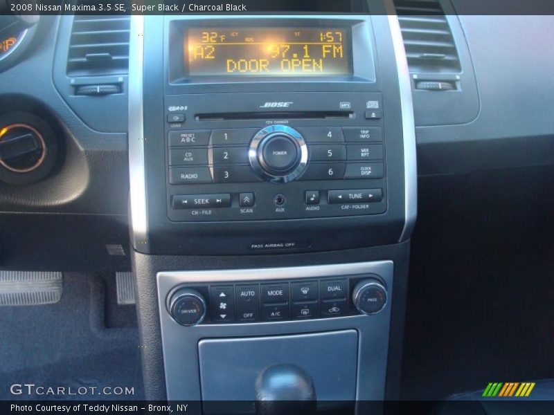 Super Black / Charcoal Black 2008 Nissan Maxima 3.5 SE