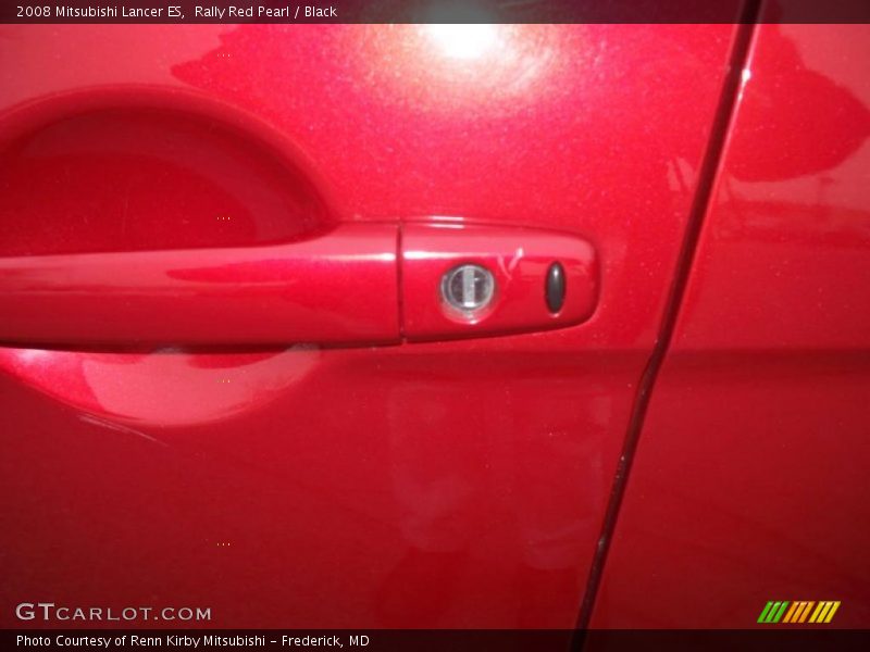 Rally Red Pearl / Black 2008 Mitsubishi Lancer ES