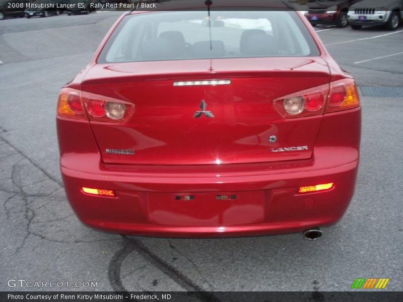 Rally Red Pearl / Black 2008 Mitsubishi Lancer ES