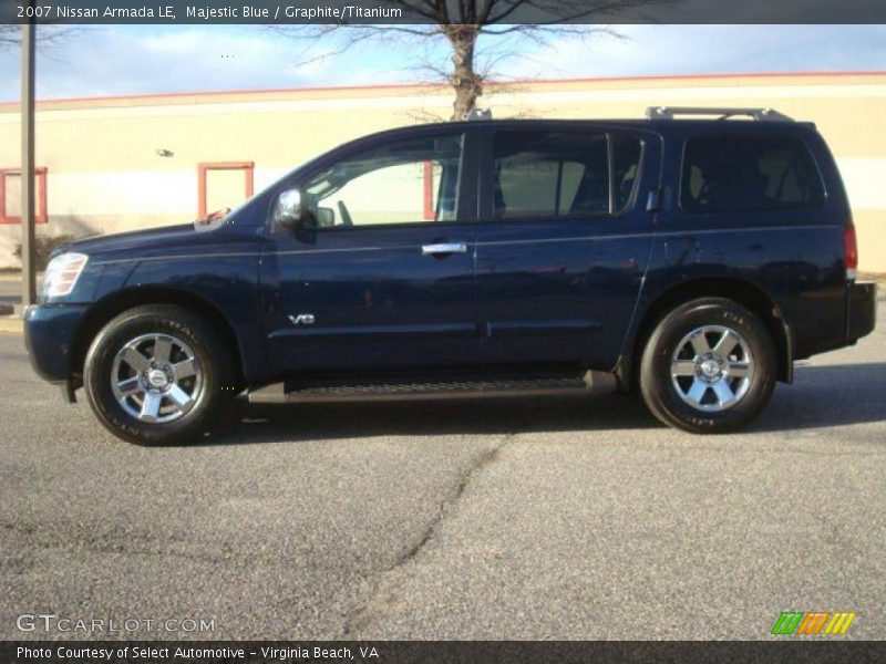 Majestic Blue / Graphite/Titanium 2007 Nissan Armada LE