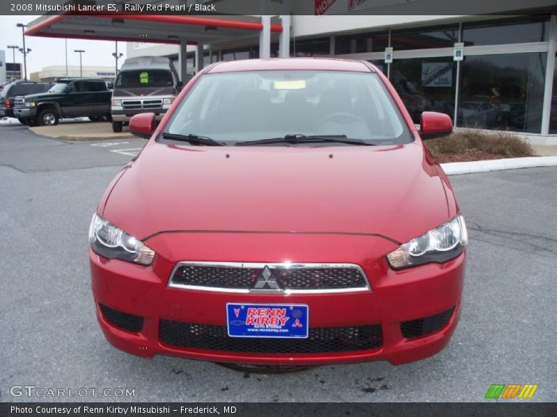 Rally Red Pearl / Black 2008 Mitsubishi Lancer ES