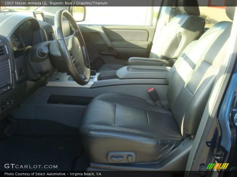  2007 Armada LE Graphite/Titanium Interior