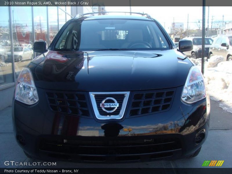 Wicked Black / Gray 2010 Nissan Rogue SL AWD