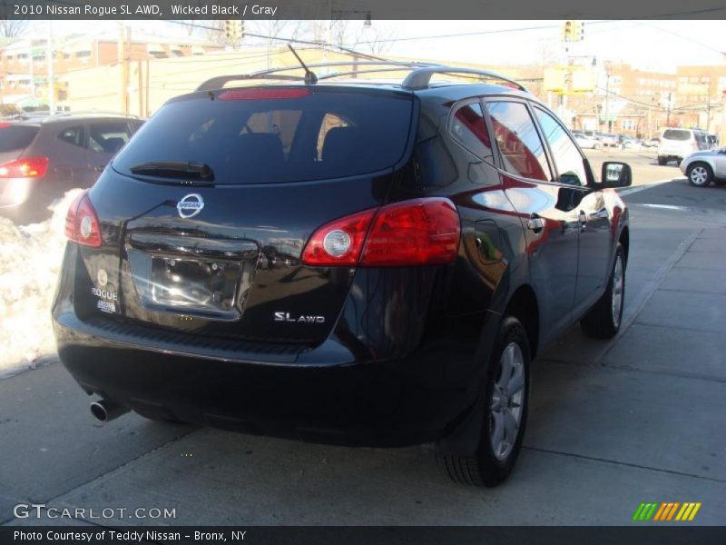 Wicked Black / Gray 2010 Nissan Rogue SL AWD