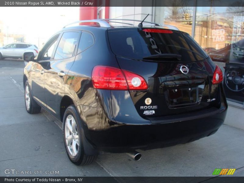 Wicked Black / Gray 2010 Nissan Rogue SL AWD