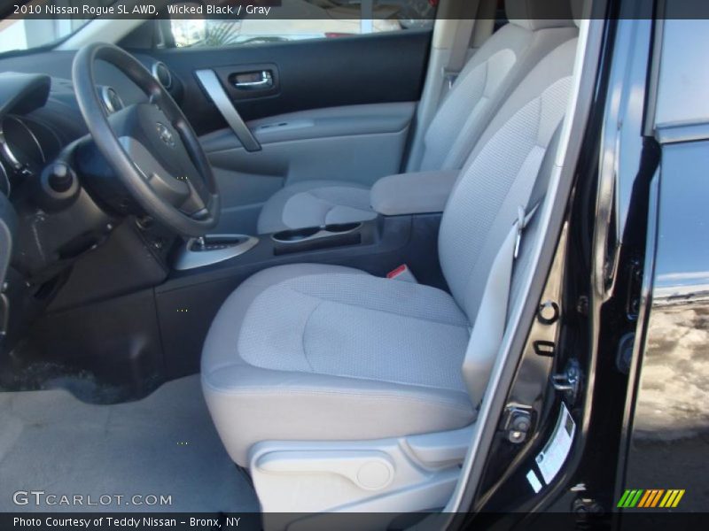 Wicked Black / Gray 2010 Nissan Rogue SL AWD