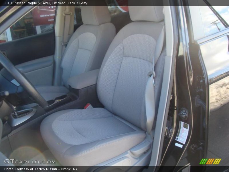 Wicked Black / Gray 2010 Nissan Rogue SL AWD