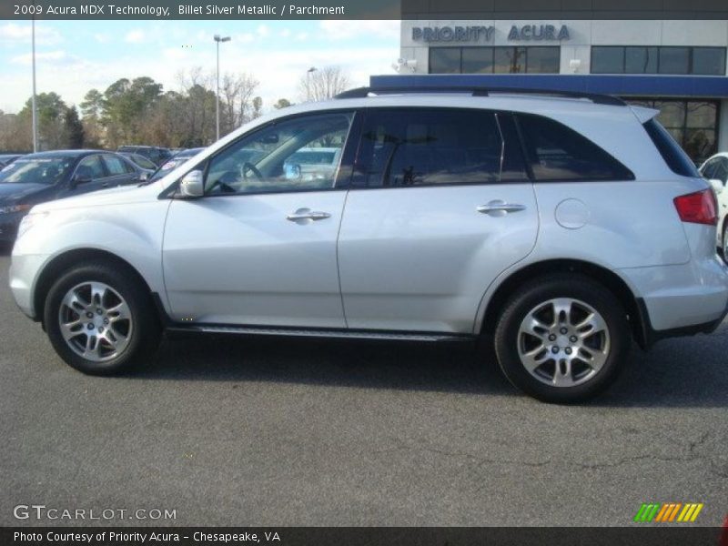 Billet Silver Metallic / Parchment 2009 Acura MDX Technology
