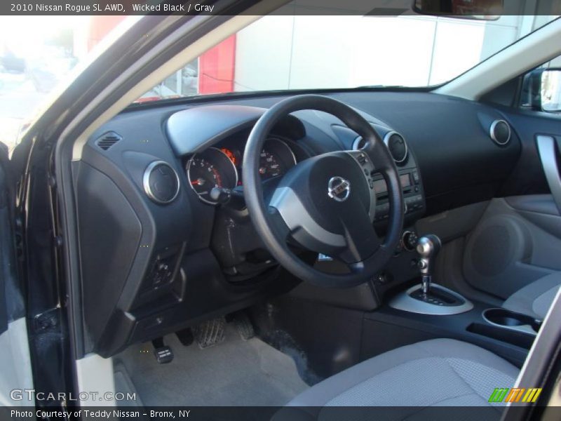 Wicked Black / Gray 2010 Nissan Rogue SL AWD
