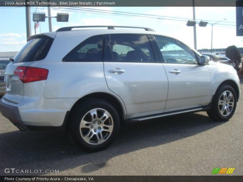 Billet Silver Metallic / Parchment 2009 Acura MDX Technology