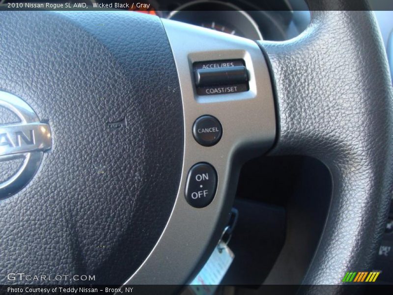 Wicked Black / Gray 2010 Nissan Rogue SL AWD