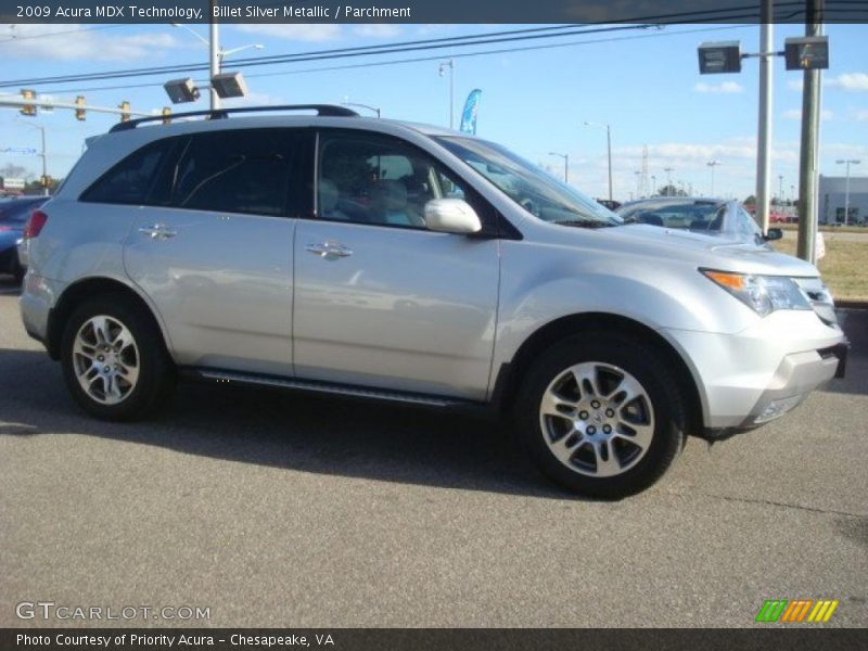 Billet Silver Metallic / Parchment 2009 Acura MDX Technology
