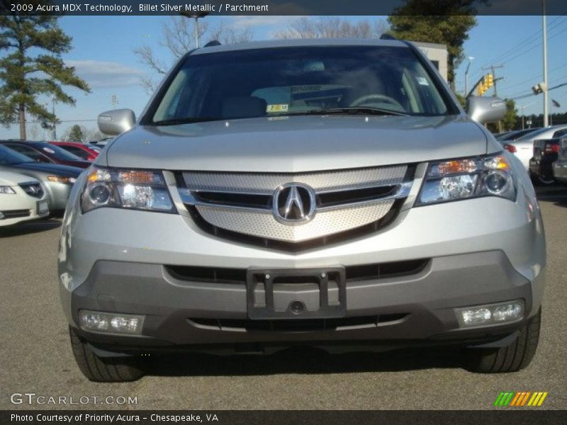 Billet Silver Metallic / Parchment 2009 Acura MDX Technology