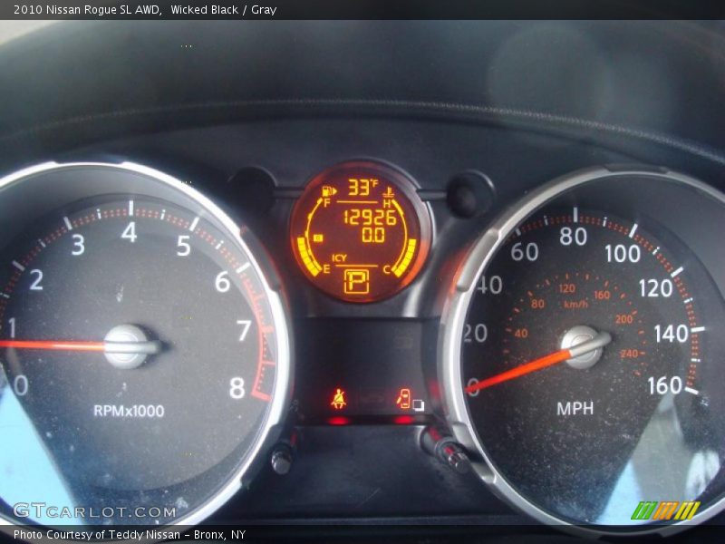 Wicked Black / Gray 2010 Nissan Rogue SL AWD