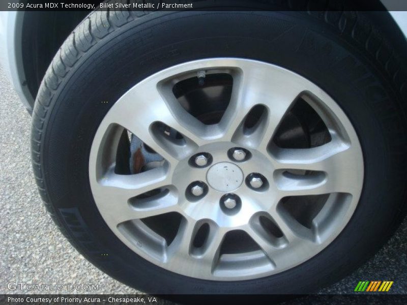 Billet Silver Metallic / Parchment 2009 Acura MDX Technology