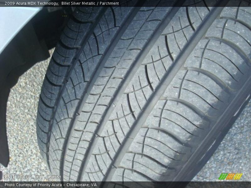 Billet Silver Metallic / Parchment 2009 Acura MDX Technology