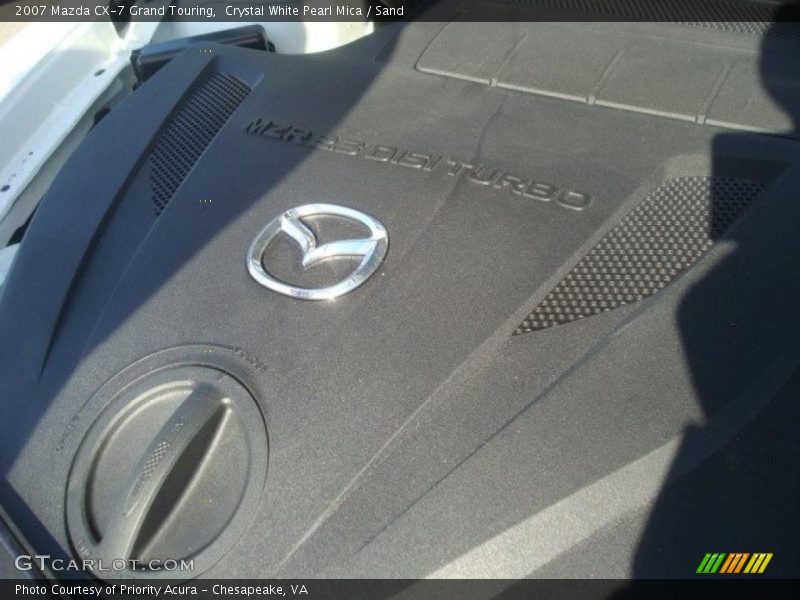 Crystal White Pearl Mica / Sand 2007 Mazda CX-7 Grand Touring