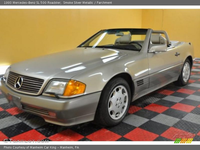 Smoke Silver Metallic / Parchment 1993 Mercedes-Benz SL 500 Roadster