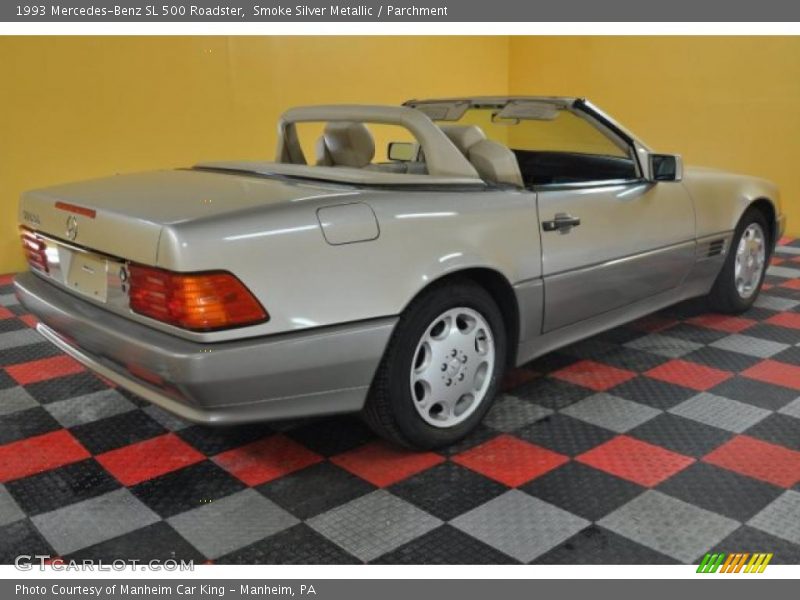 Smoke Silver Metallic / Parchment 1993 Mercedes-Benz SL 500 Roadster