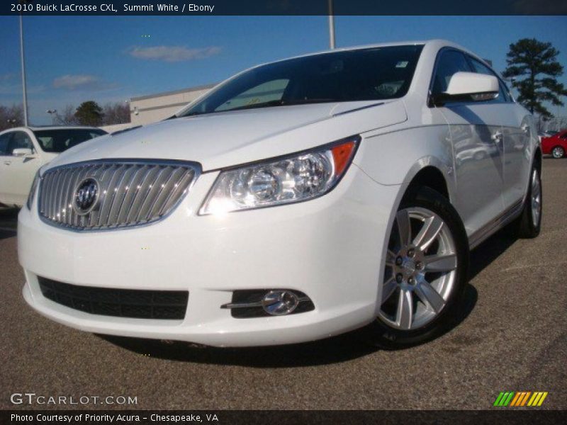 Summit White / Ebony 2010 Buick LaCrosse CXL