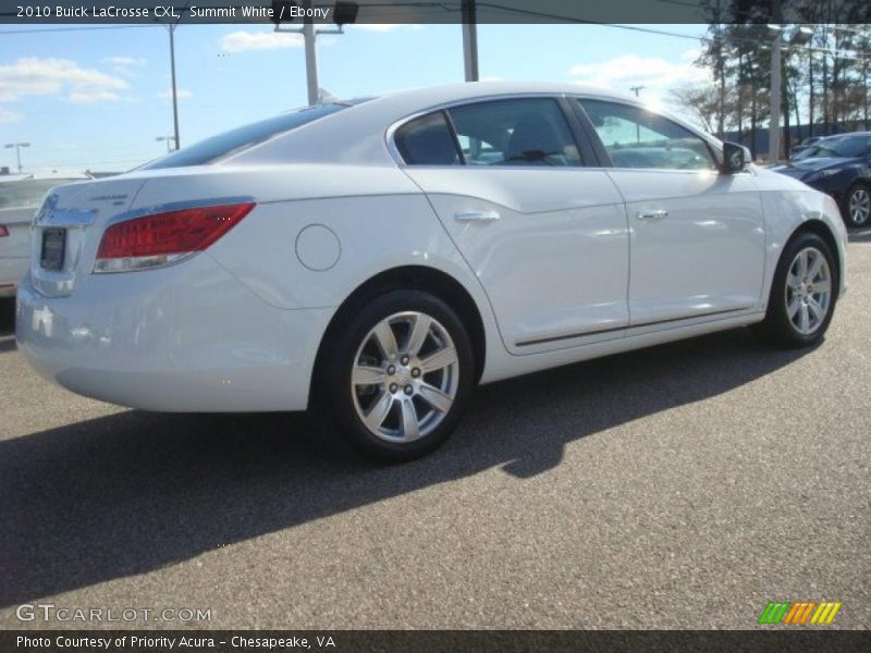 Summit White / Ebony 2010 Buick LaCrosse CXL