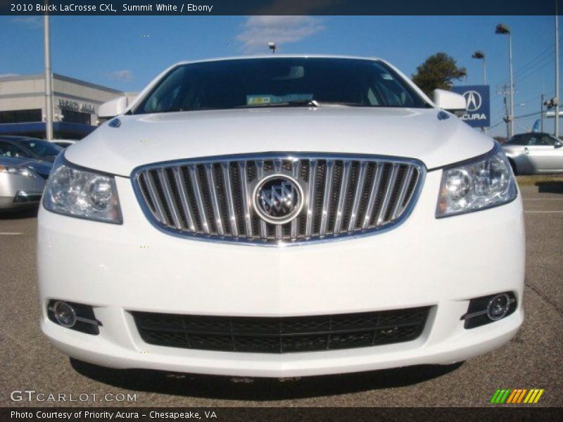 Summit White / Ebony 2010 Buick LaCrosse CXL